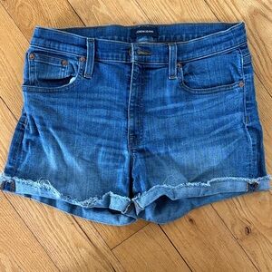 J. Crew Blue Rolled Hem Denim Shorts